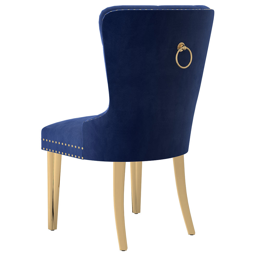 Thumbnail: MIZAL-SIDE CHAIR-NAVY SET OF 2