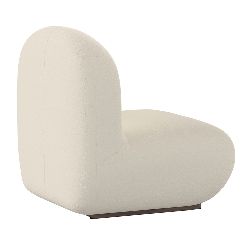 Thumbnail: Zilano Accent Chair in Ivory Boucle