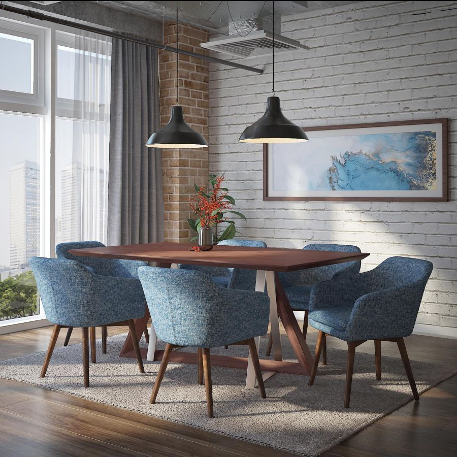Thumbnail: DRAKE-DINING TABLE-WALNUT
