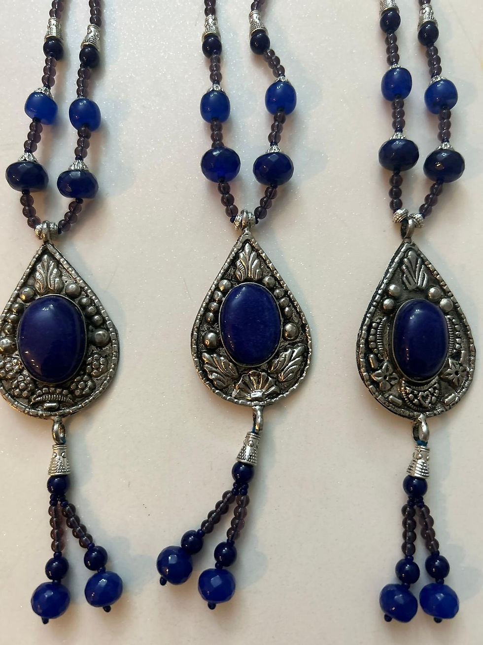 Küçük resim: DOĞALTAŞ KOLYE Metal Mavi