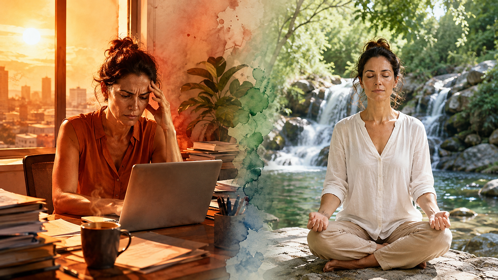Qualidades de Pitta Dosha e excesso de calor e intensidade no corpo.
