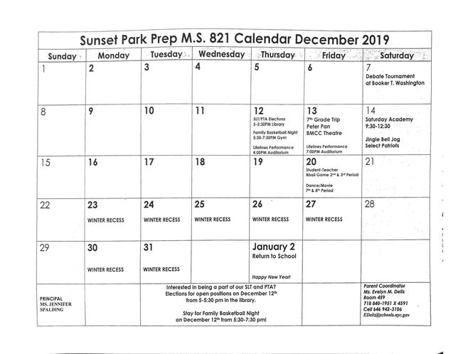 December Calendar