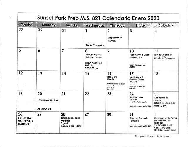 January Calendar January Calendar