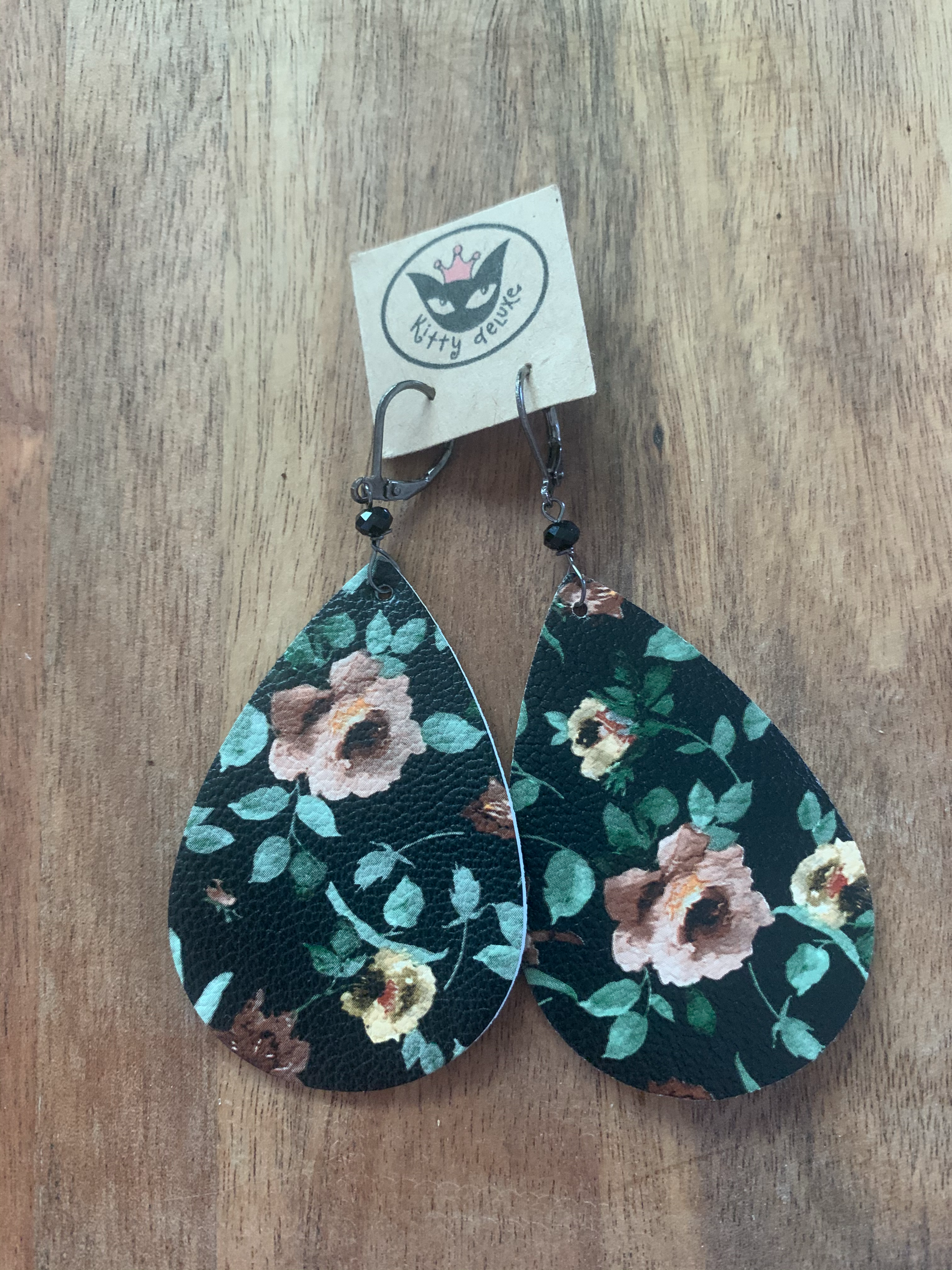Vegan Leather Earrings - 006