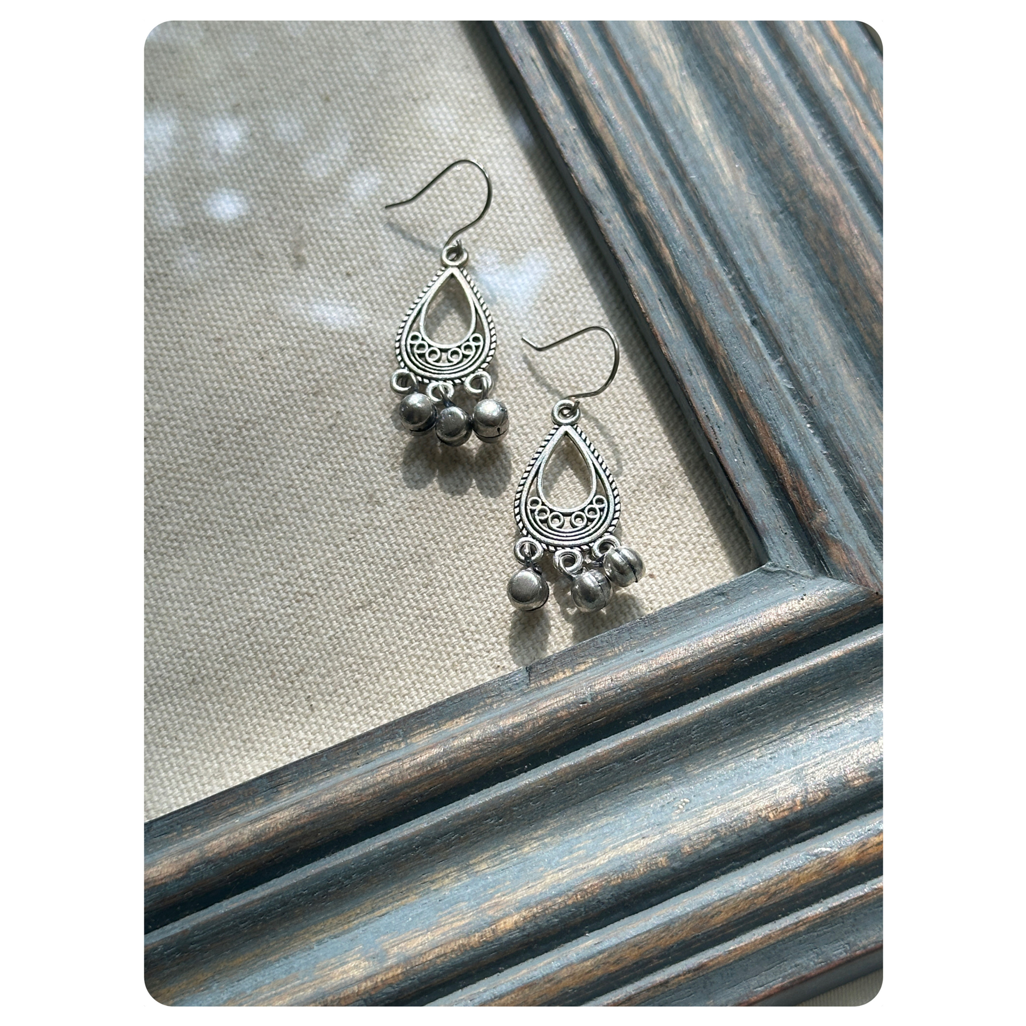 Silver Toned Basic Small Ghungroo Balis