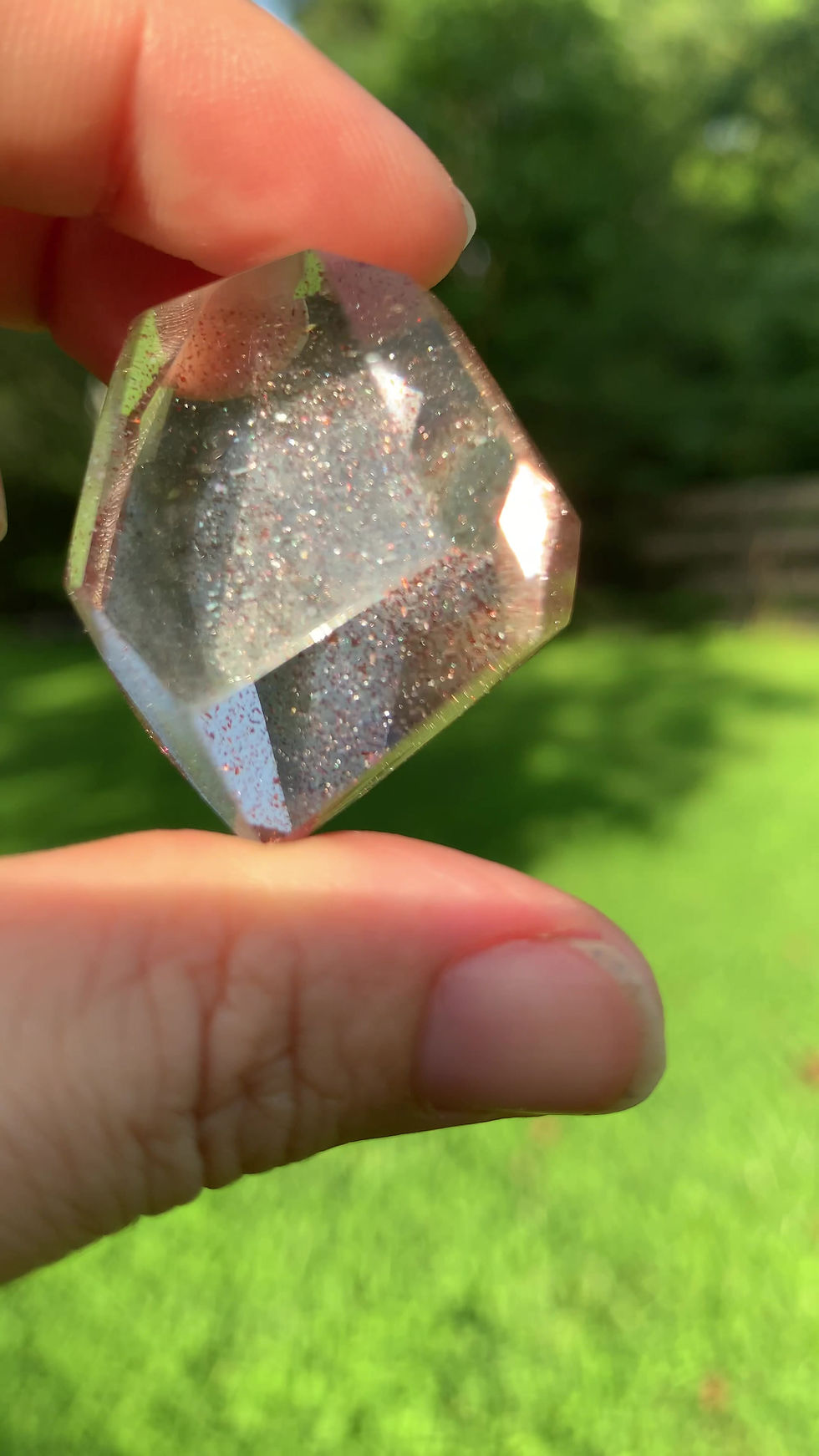 Thumbnail: Strawberry Quartz w Red Hematite; Collectors Grade