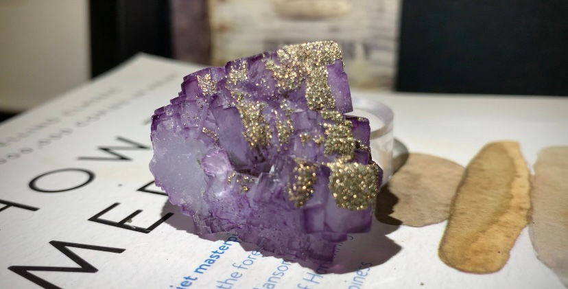 Thumbnail: Fluorite and Pyrite