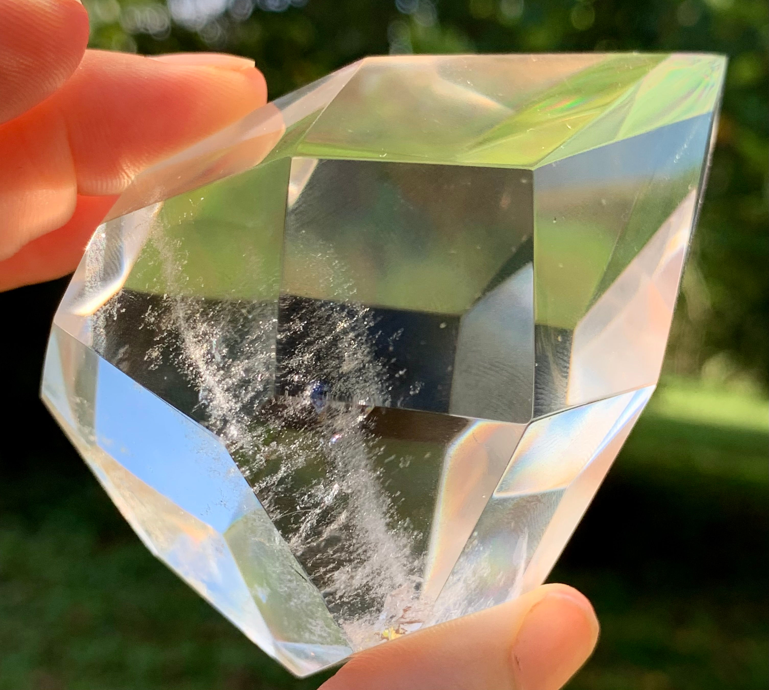 Lemurian Faceted Egg