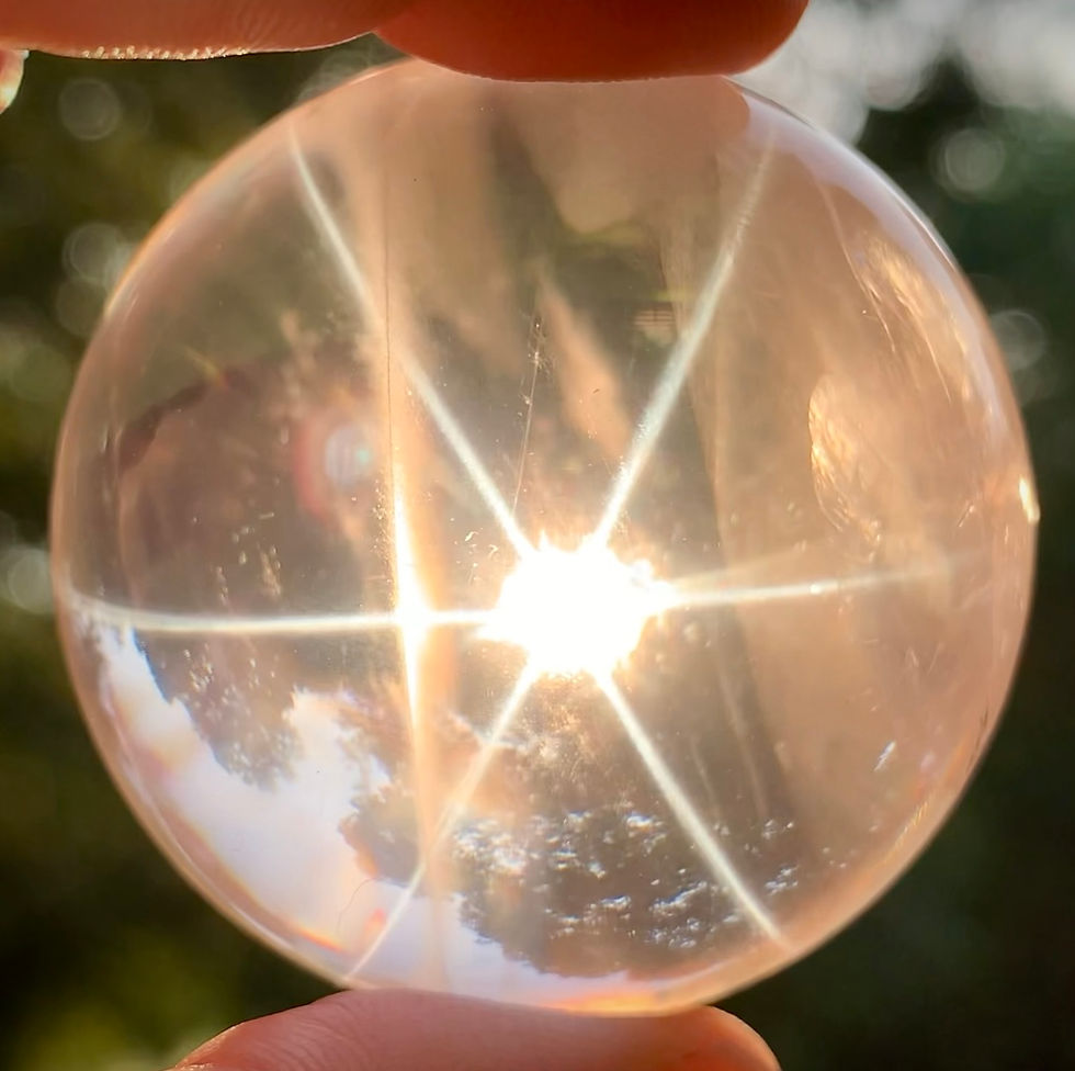 Thumbnail: Six Star Rose Quartz Sphere