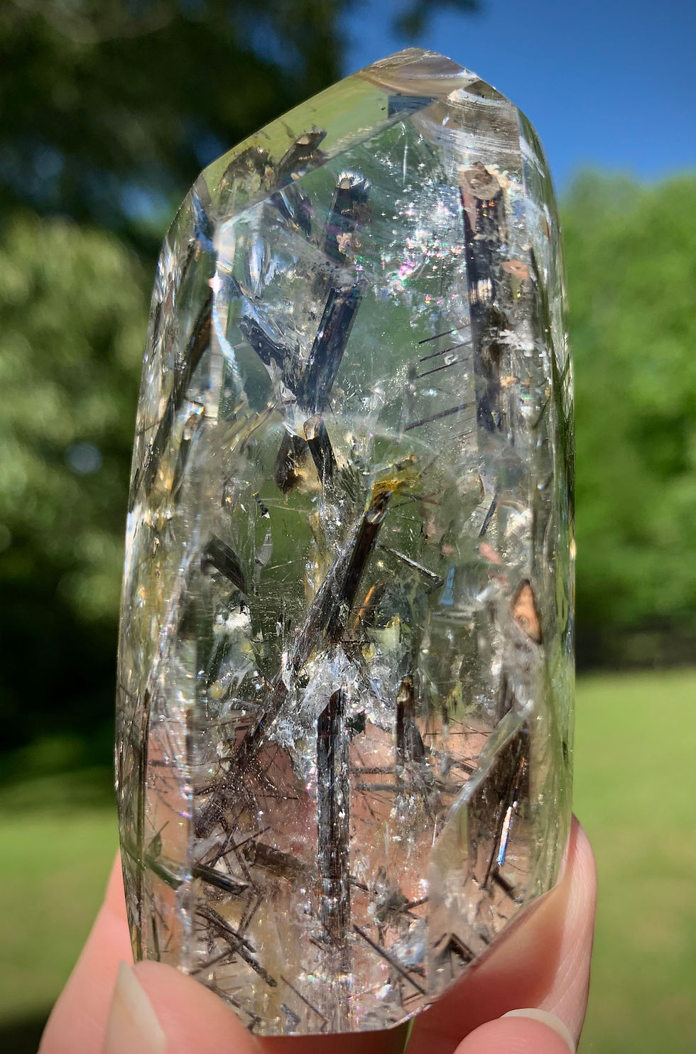 Black Tourmaline in Quartz