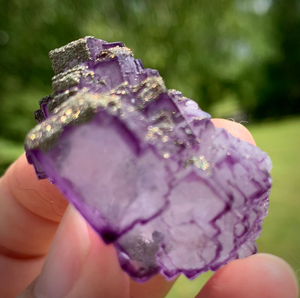 Thumbnail: Fluorite and Pyrite