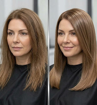 Professional Hair Care and Hydration for Medium-Length Hair