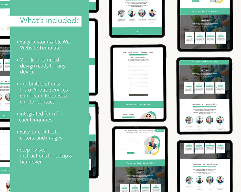 Thumbnail: Cleaning / Service Business Website