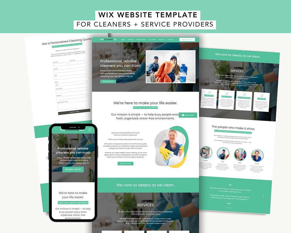 Cleaning / Service Business Website