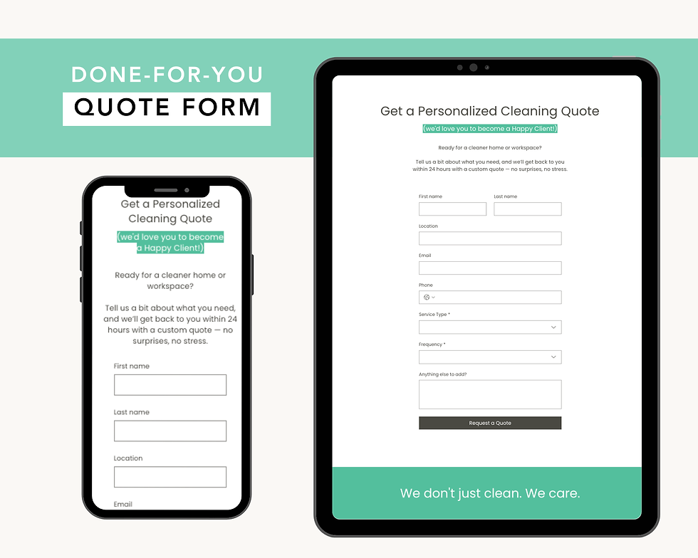 Thumbnail: Cleaning / Service Business Website