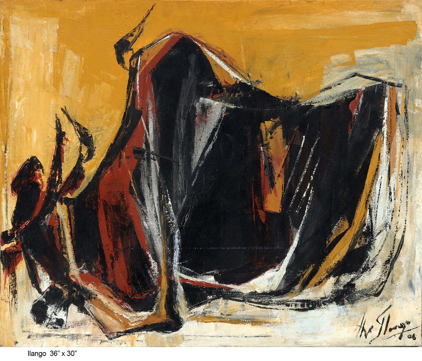 Acrylic on Canvas  A.V. Ilango