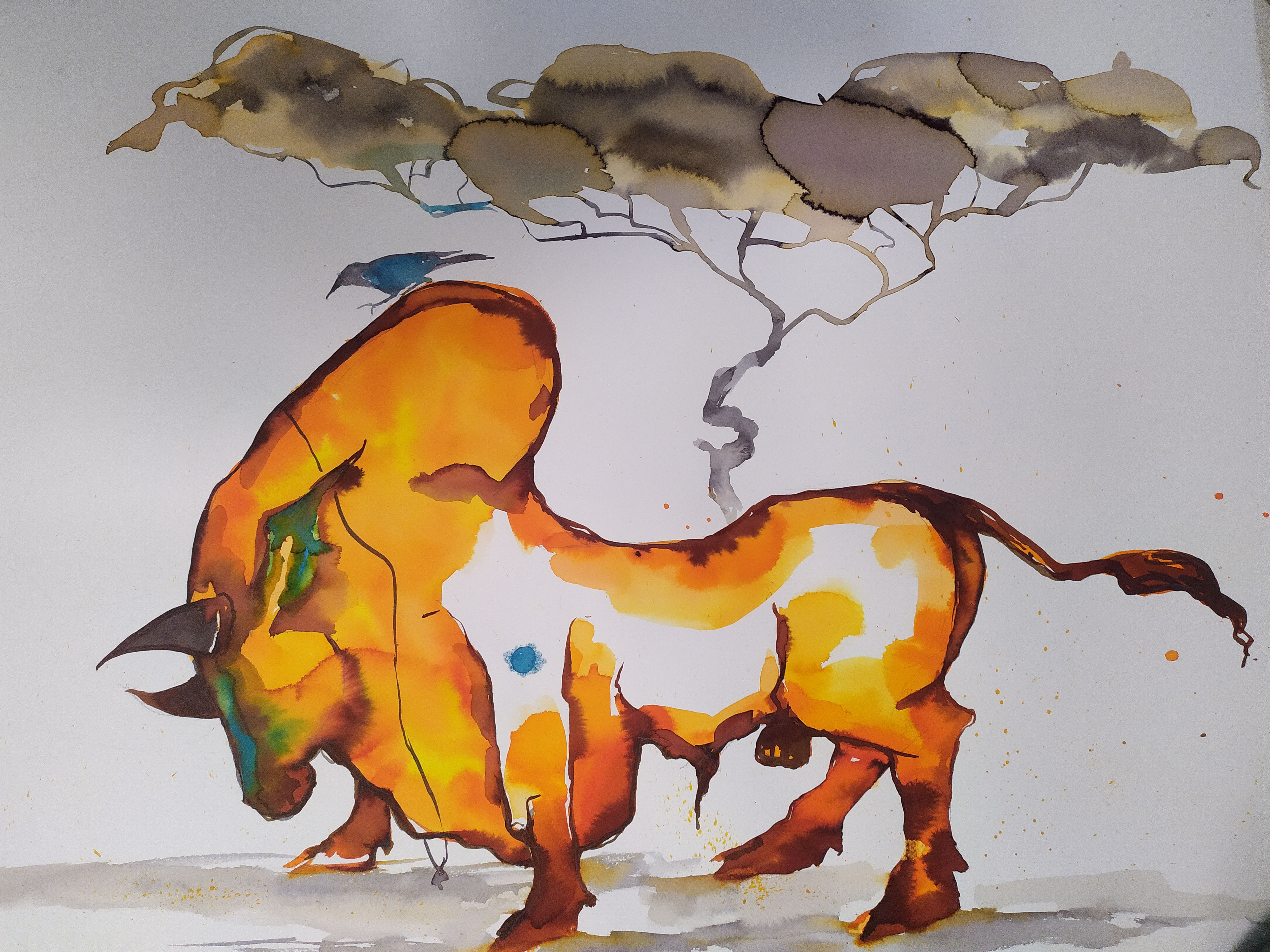 Watercolour on paper Thayumanavan