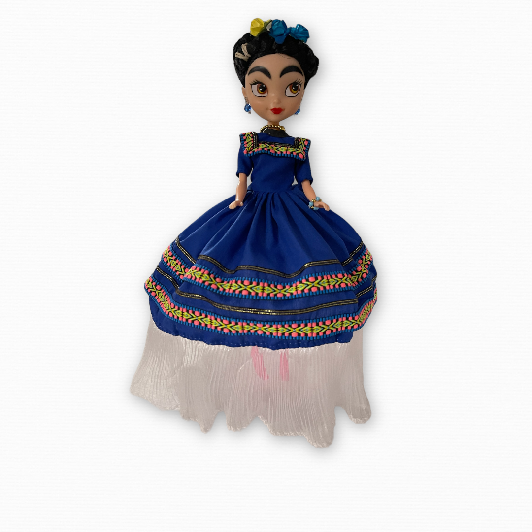 Mexican Doll with Traditional Dress.