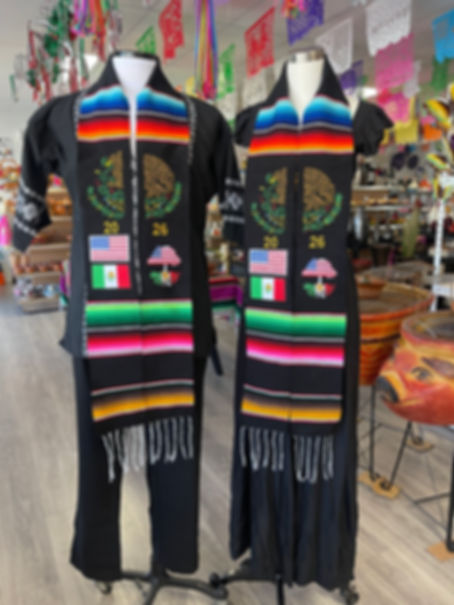 Escudo or Calendario Class of 2026. Mexican Graduation Stole.