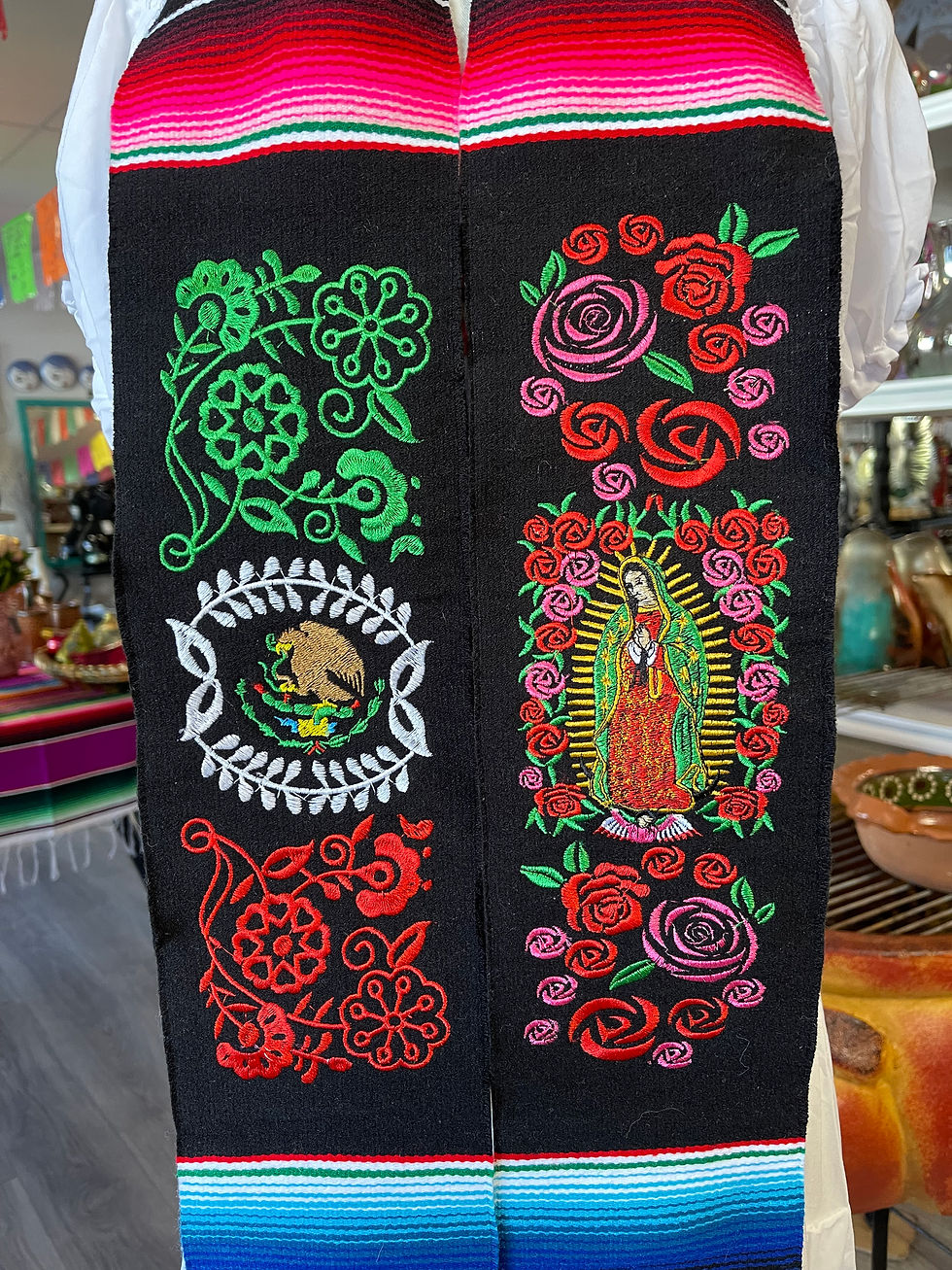 Thumbnail: Virgen de Guadalupe Mexican Graduation Stole