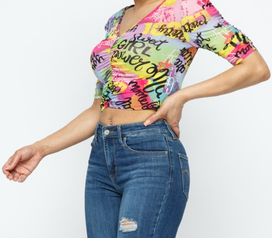Women graffiti shirt