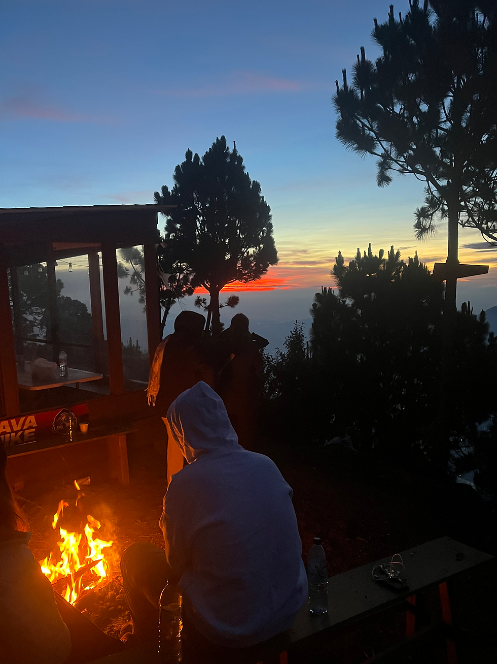 Campfire at Acatenango base camp