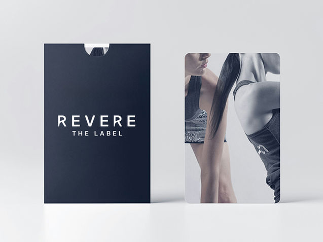 Fashion brand identity design for Revere the Label by Secret Weapon Creative