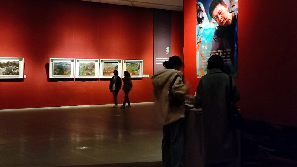 HONGBO: WALKING BETWEEN INK AND BLUE-GREEN