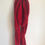 Thumbnail: Crocheted Red Scarf ~ 94.5" x 8"
