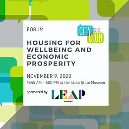 Forum: Housing for Wellbeing and Economic Prosperity 