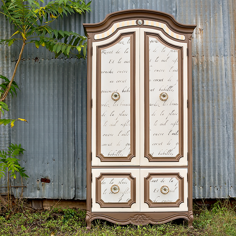 Monochromatic Armoire Makeover