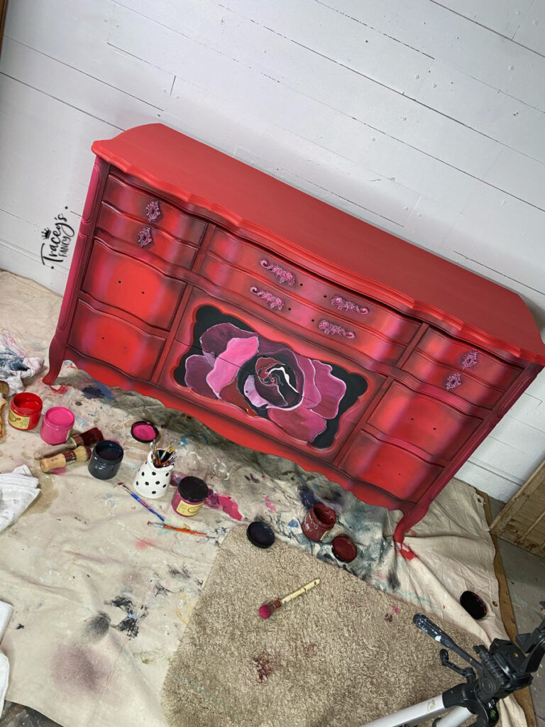 painting in process by Tracey's Fancy