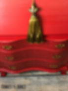 Whimsical Painted Heirloom with stripes and checks