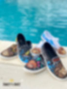 painted canvas shoes by Tracey's Fancy