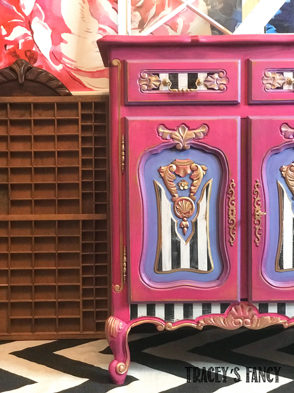 Tuxedo Striped Mini Chest by Tracey's Fancy