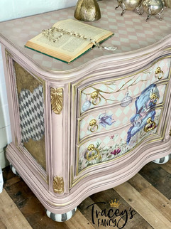 whimsical alice nightstand