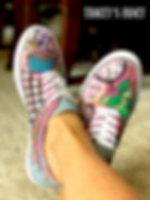 Whimsical Painted Shoes by Tracey's Fancy