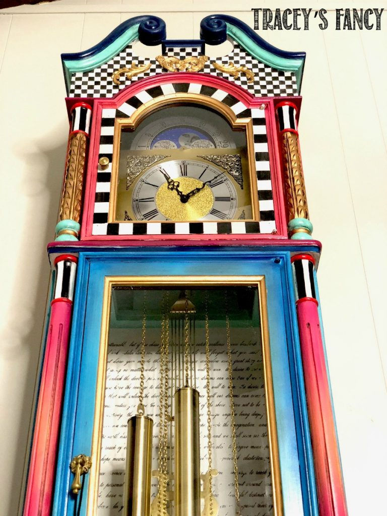 Whimsical Grandfather Clock by Tracey's Fancy