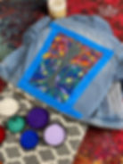 Tree of Life denim jacket by Tracey's Fancy