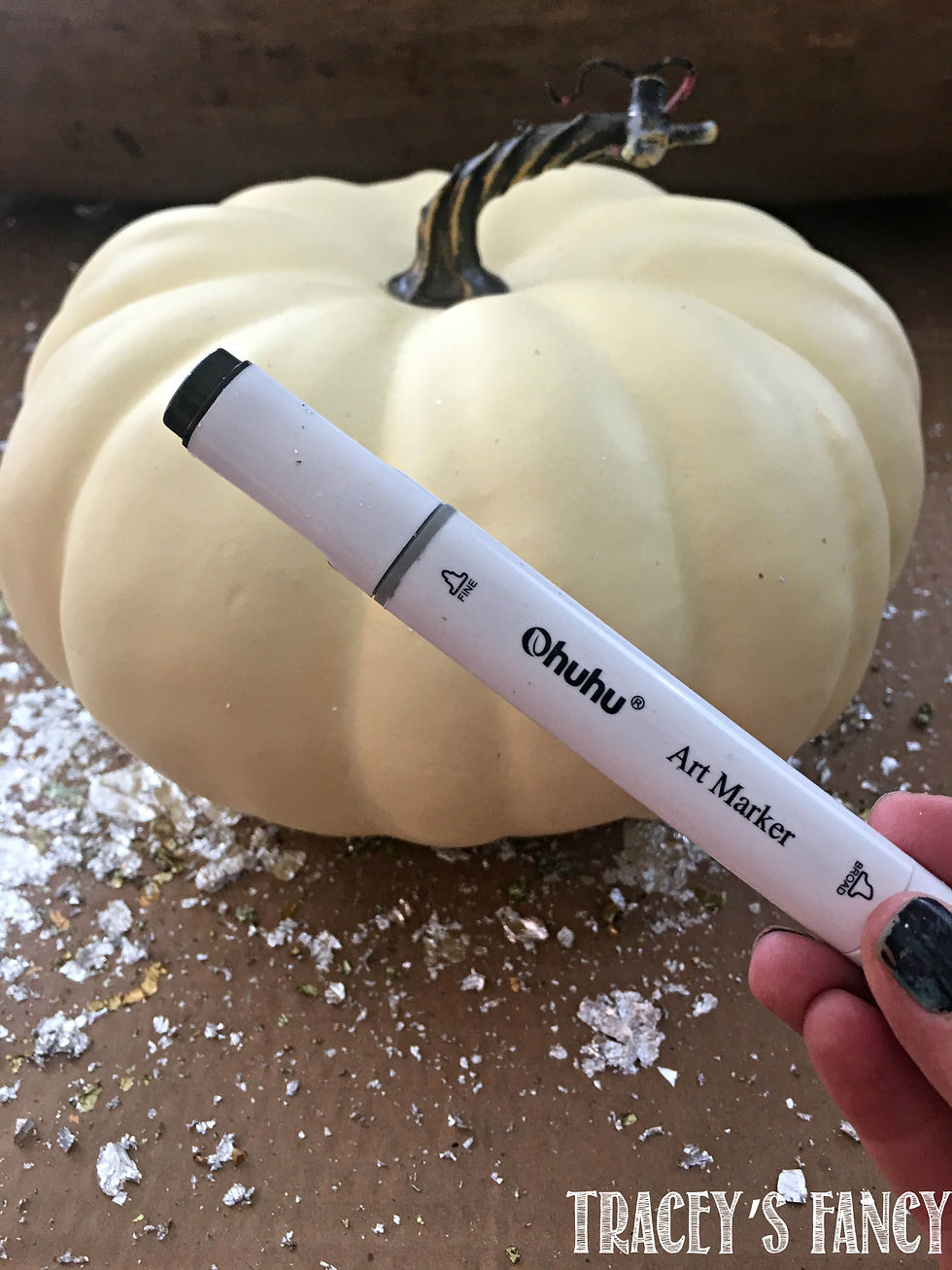 Upscale Farmhouse Painted Pumpkins - Tracey's Fancy