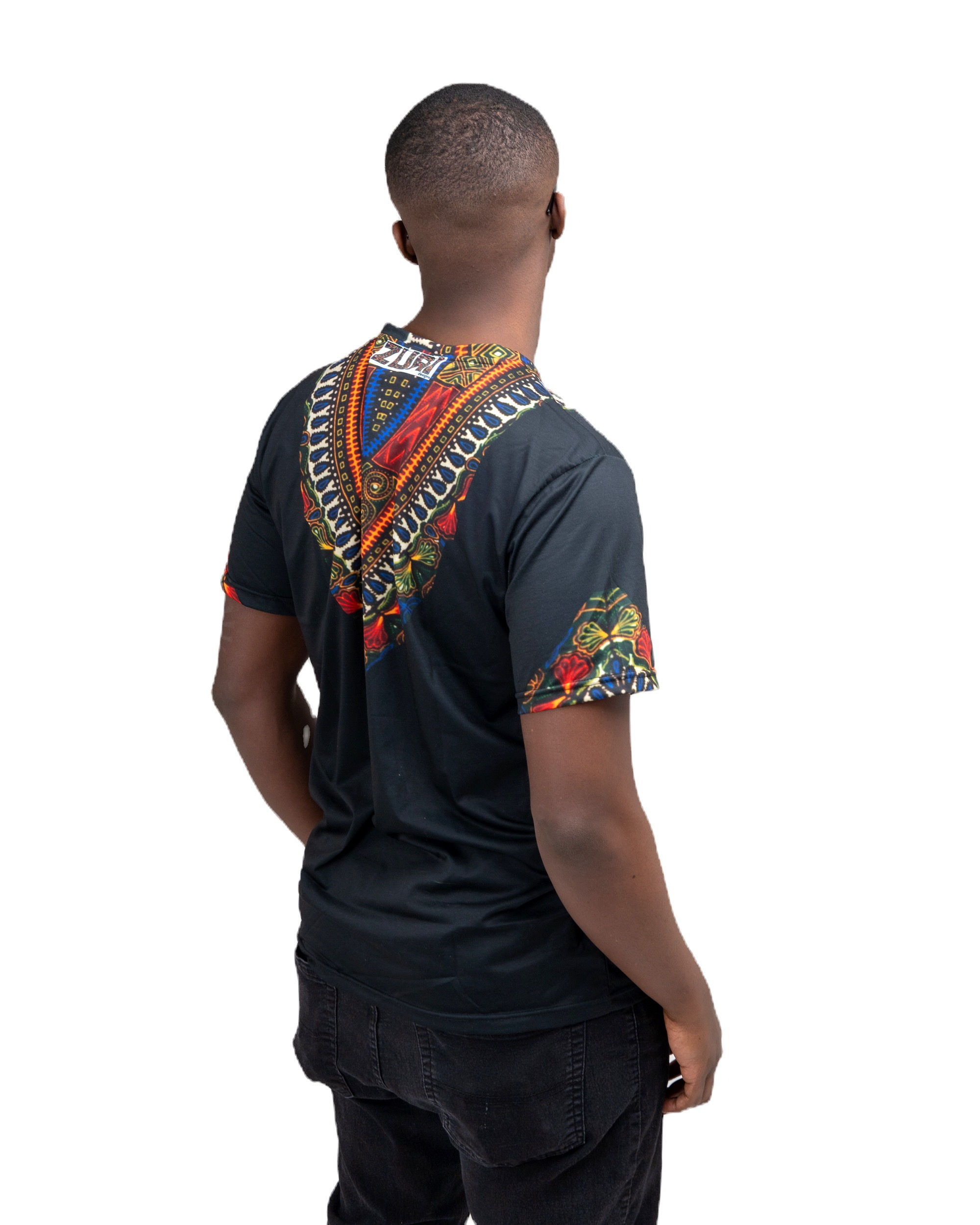Zuri Men's Dashiki Print Shirt
