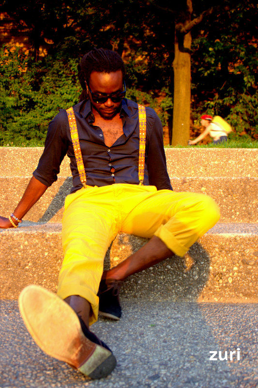 Miniatura: Yellow Dashiki Suspenders