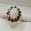 Thumbnail: 9ct Gold Opal and Sapphire Ring - Size P