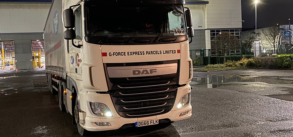 G-force truck outside Pallet Track
