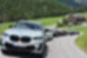 Luxury cars drive