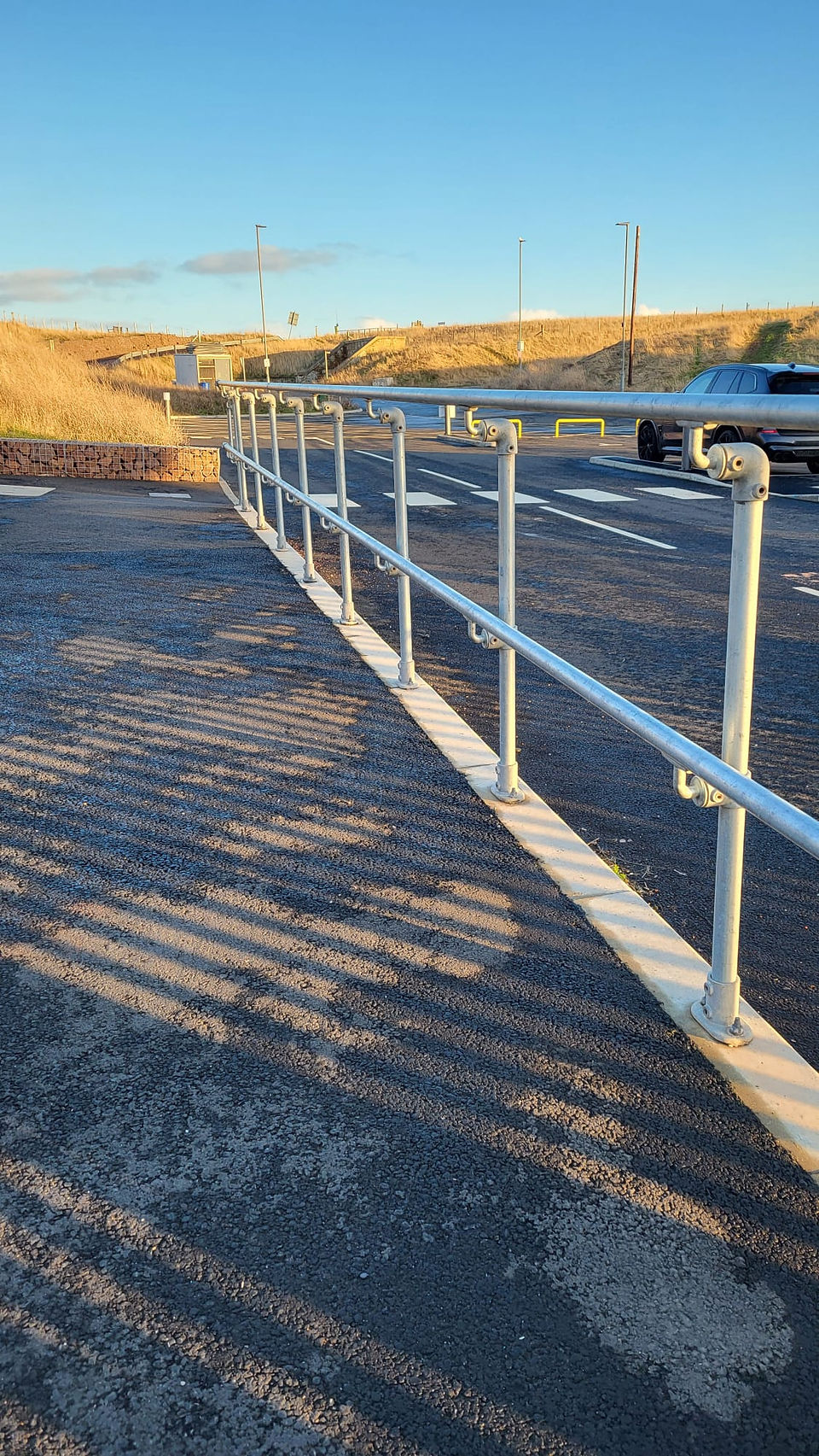 galvanised handrail system provided by Kite