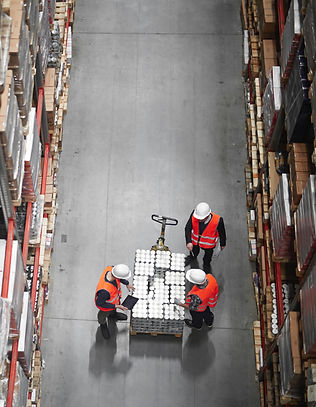 Courier van leaving warehouse for same-day dispatch