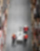Courier van leaving warehouse for same-day dispatch