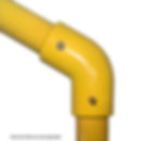 GRP 120 Degree 2 way Elbow clamp in yellow colour