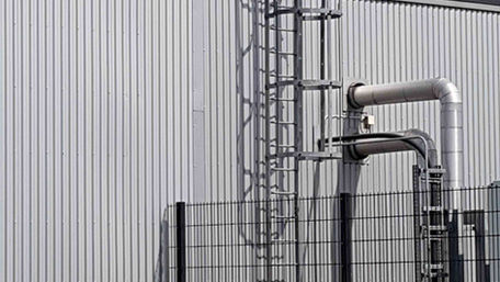 access ladder kit galvanised at Edinburgh airport